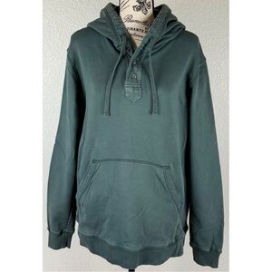 Taylor Stitch Hoodie, Mens The Fillmore Snap Hoodie In Deep Sea Terry Small / 38